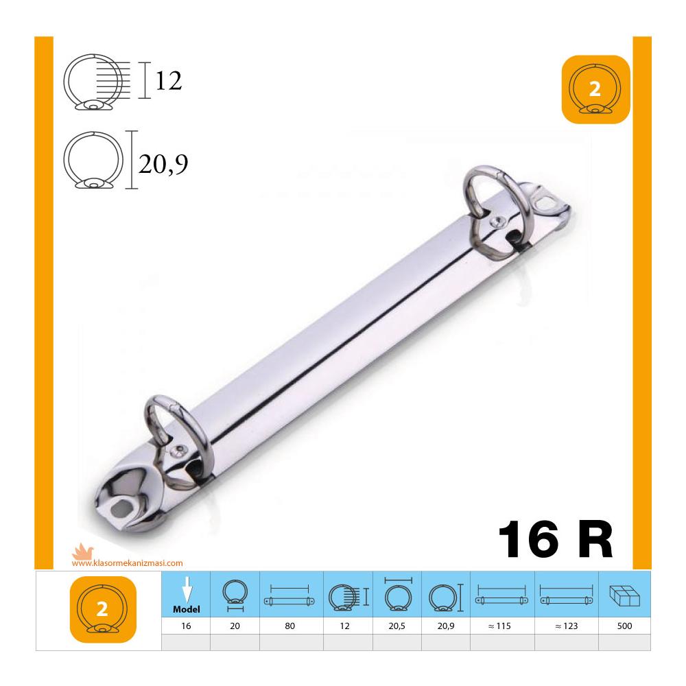 M-16 Yuvarlak 2 Halka Klasör Mekanizması 