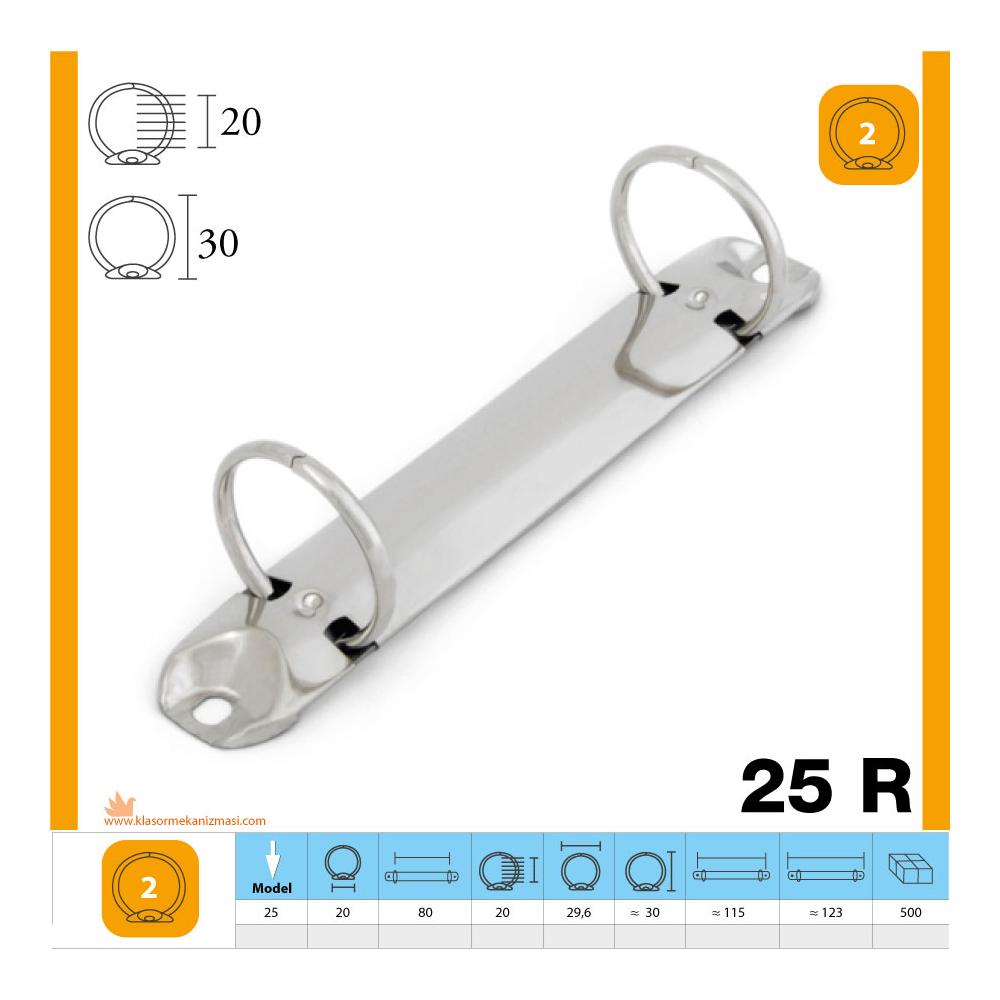 M-25 Yuvarlak 2 Halka Klasör Mekanizması 