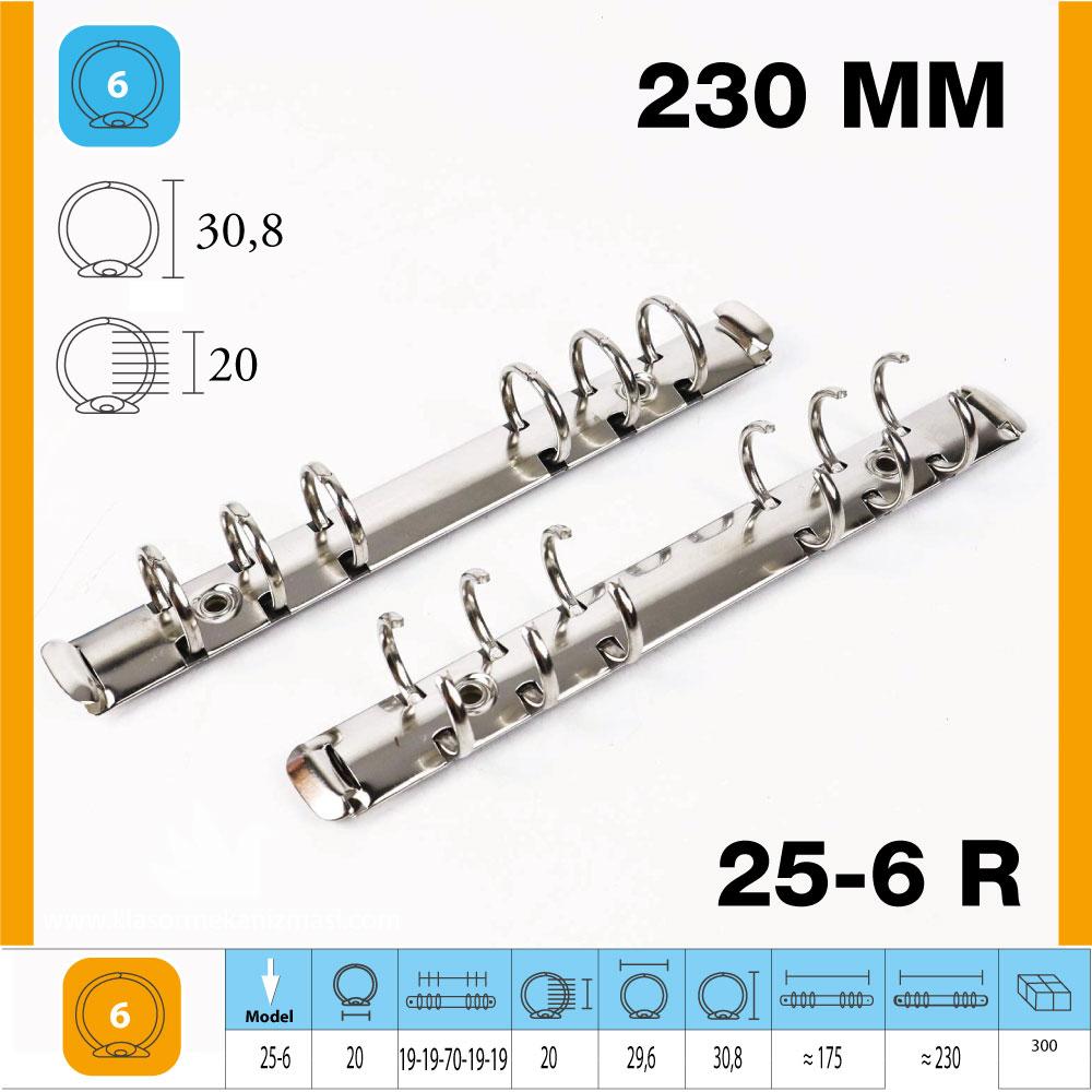 M-25 YUVARLAK  216 mm 6 Halka Klasör Mekanizması
