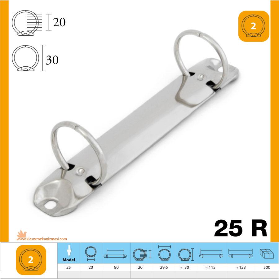 M-25 Yuvarlak 2 Halka Klasör Mekanizması 