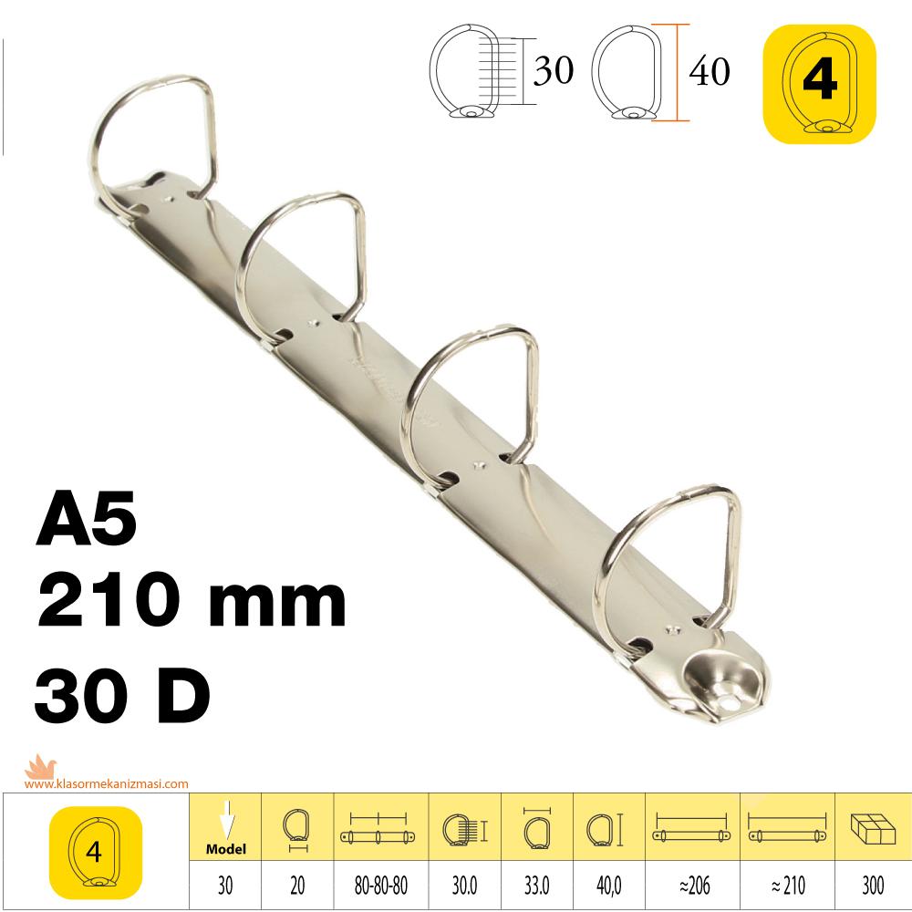M-30 D 210 mm 4 Halka Klasör Mekanizması