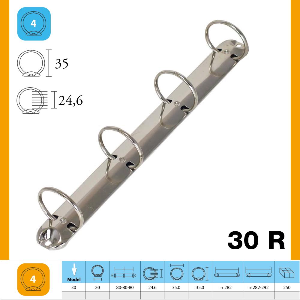 M-30 Yuvarlak 280 mm 4 Halka Klasör Mekanizma