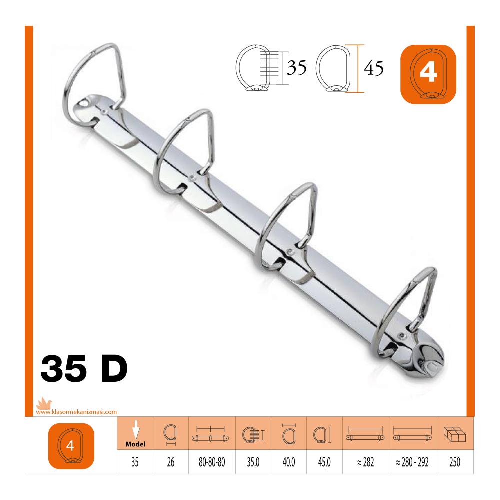 M-35 D 292 mm 4 Halka Klasör Mekanizması