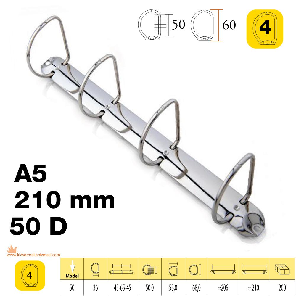 M-50 D 210 mm 4 Halka Klasör Mekanizması
