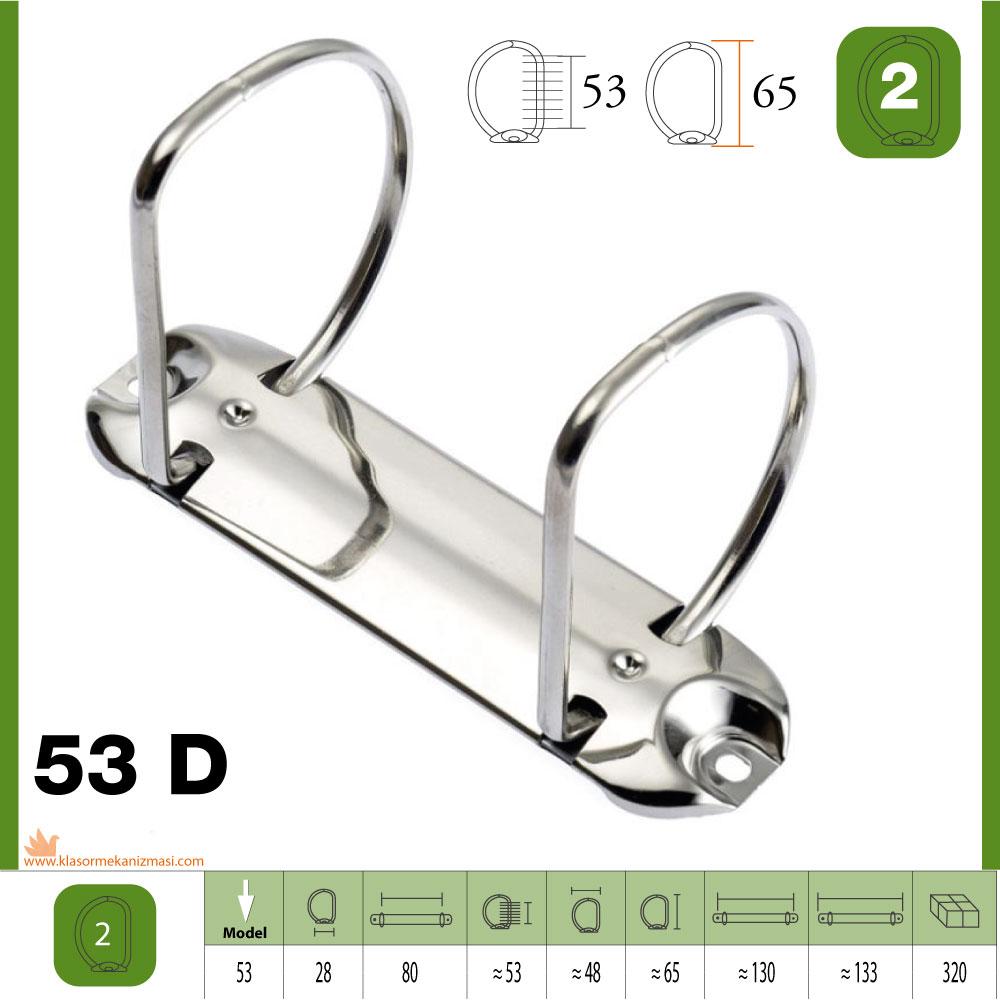 M-53 D 2 Halkalı A4 Klasör Mekanizması