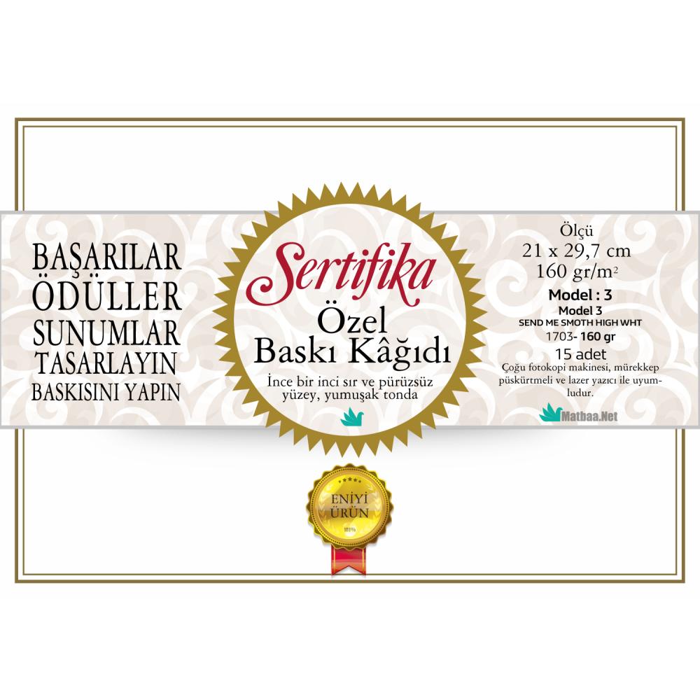 Sertifika Diploma Baskı Kağidi